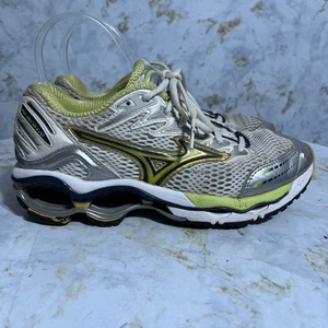 Mizuno Wave Creation 8 Damenschuhe Größe 7,5 weiß gelb sportliche Turnschuhe - Bild 1 von 13