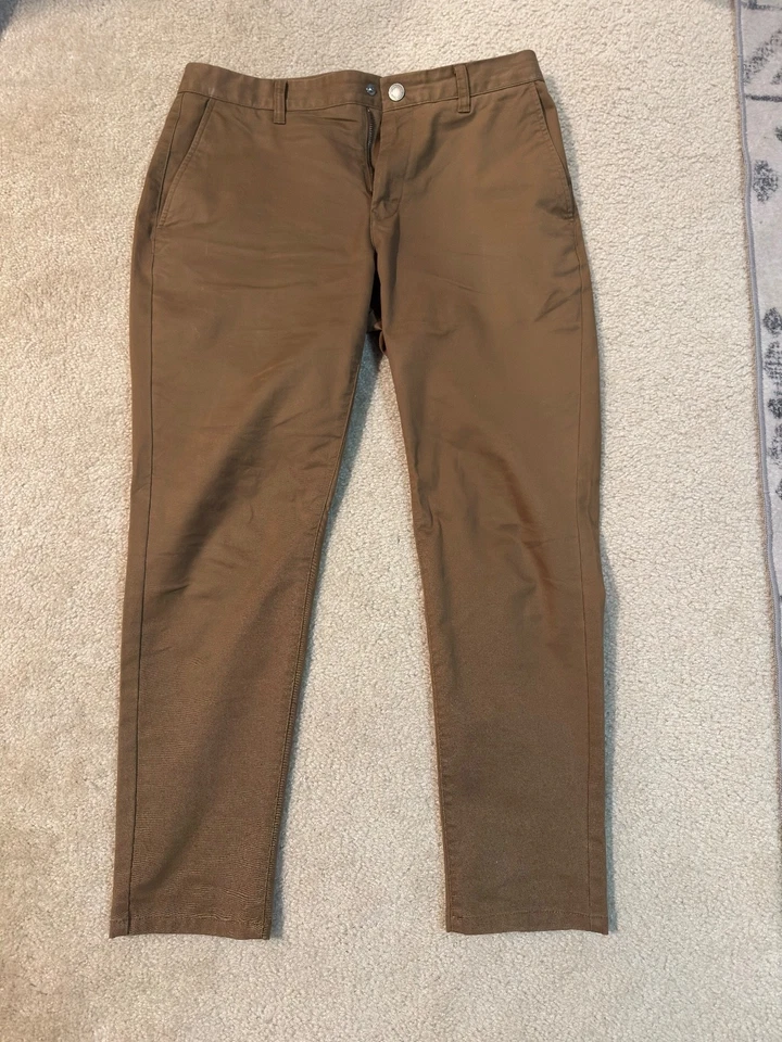 Bonobos Original Chino Para Hombre Talla 32 x 28 Castaño Slim Taper Foto 1 de 4