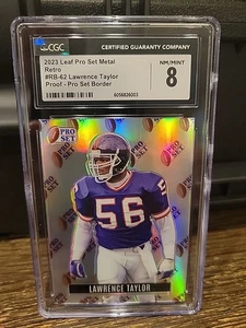2023 Leaf Pro Set Metal Retro Lawrence Taylor Proof #RB-62 - Picture 1 of 2