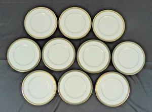 Royal Doulton Clarendon 10er Set Fine Bone China Beilagenteller 8 Zoll Sehr guter Zustand #C4 - Bild 1 von 6