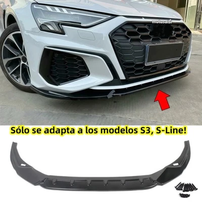 Para AUDI S3 A3 S-Line IV 8Y 2020-2023 Kit de separador de labios delanteros - Imagen 1 de 4