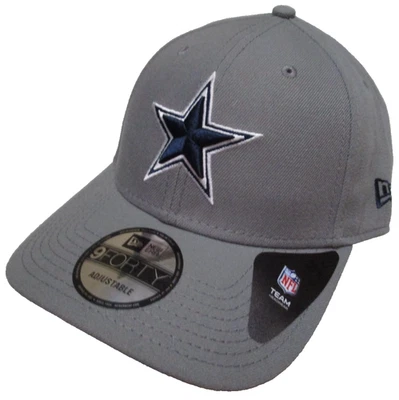 New Era 9Forty Dallas Cowboys NFL Fútbol Gorra Sombrero Hombre Ajustable Gris Nuevo con Etiquetas Foto 1 de 4