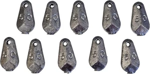 Piombi da Pesca a Saponetta con Foro 50 Grammi Set da 10 Pezzi Piatto Scorrevole - Imagen 1 de 3