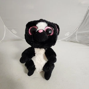 TY Beanie Boos Flora the Skunk Pink Glitter Eyes 2015 Retired - Picture 1 of 5