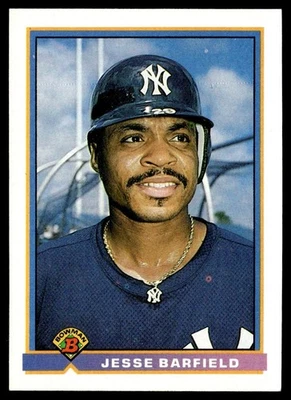 1991 Bowman Jesse Barfield New York Yankees #169 - Image 1 of 2