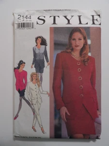 Style 2144 Misses' Lined Jackets Size 8-10-12-14-16-18 Uncut Sewing Pattern - Picture 1 of 3