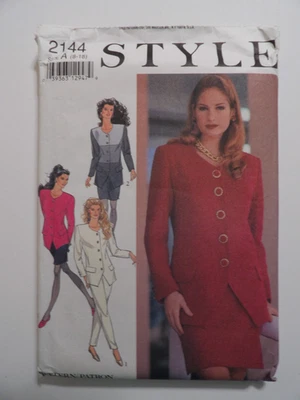 Style 2144 Misses' Lined Jackets Size 8-10-12-14-16-18 Uncut Sewing Pattern - Image 1 of 3