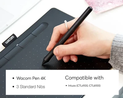 Wacom Pen 4K (art stylus Digital art Pen works for Wacom Intuos-black - Image 1 of 4