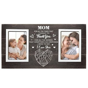 Gifts for Mom from Daughter, Son, Mom Picture Frame Holds 2 Size 4x6 Photos - Picture 1 of 6