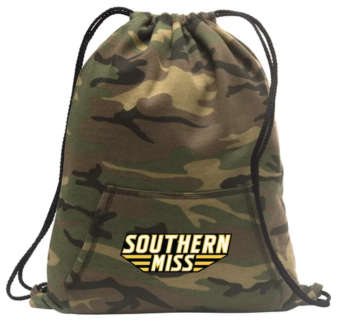 Southern Miss Eagles Backpack CAMO Drawstring Bag Pack CLASSIC HOODY DESIGN! Cover