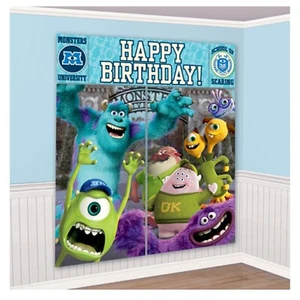 MONSTERS UNIVERSITY INC WALL POSTER DECORATING KIT (5) ~ Birthday Party Supplies - Picture 1 of 1