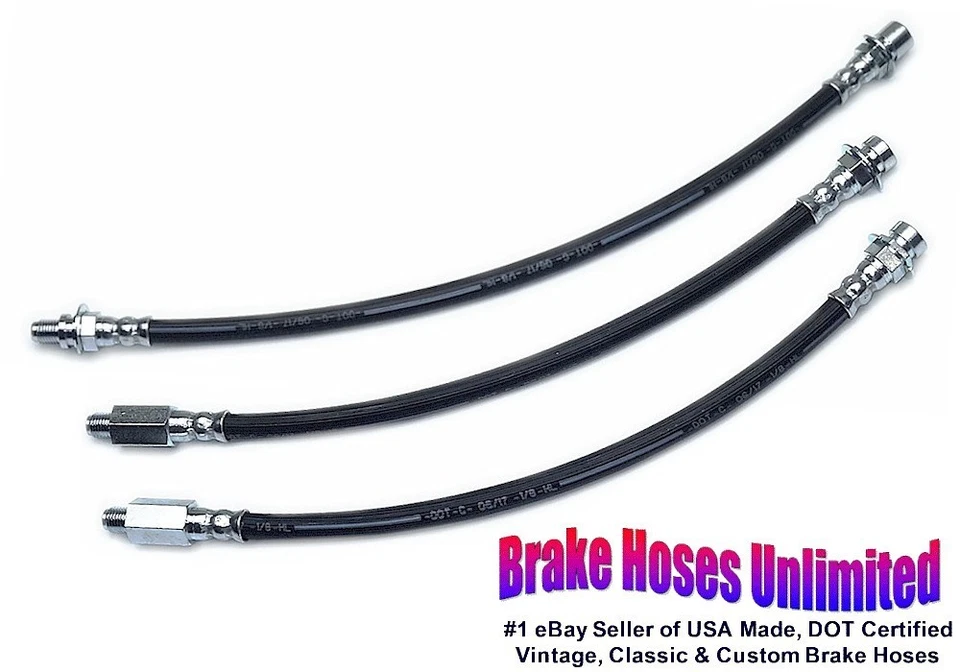 JUEGO DE MANGUERA DE FRENO Chevrolet Caprice, 1967 1968, tambor Foto 1 de 1