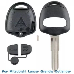 2 Button Remote Key Shell with MIT11 Blade No Chip For Mitsubishi Lancer Grandis - Picture 1 of 6