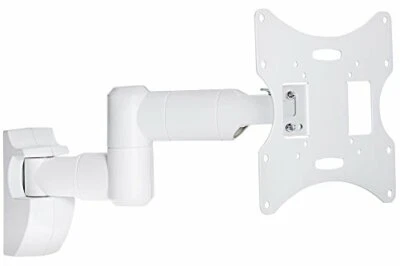 ProperAV Swing Arm Tilt & Swivel 23 - 43" up to 30kg TV Bracket - White - Image 1 of 4