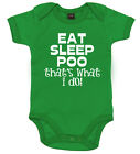 Funny Baby Bodysuit "Eat Sleep Poo that's what I do!" Boy Girl Babygrow