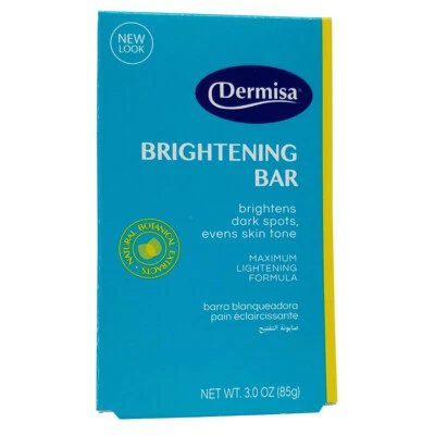 Dermisa Natural Lightening, Brightening Kojic Acid Bar Soap for Dark Spots. 3 Oz