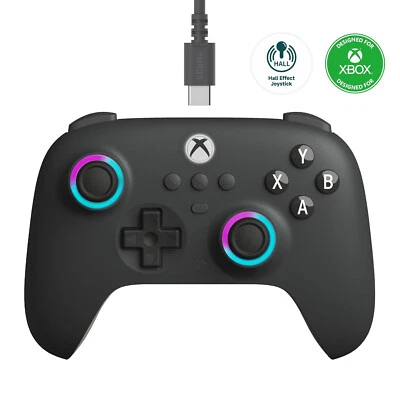 8BitDo Ultimate C Wired Controller for Xbox with Fire Ring Hall Effect Joysticks - Image 1 of 4