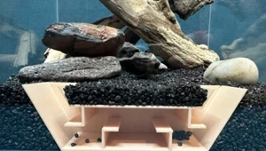 Shrimp Aquarium Tunnel Hide / Substrate Cave for Cory, Betta, Nano Fish - Picture 1 of 6