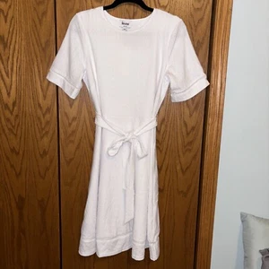 Leota Women's Genesis Eyelet Jersey Dress White Size Medium Beach Summer - Picture 1 of 11