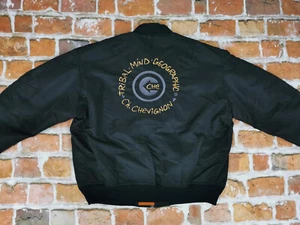 *CHEVIGNON VINTAGE BOMBER MA-1 JACKE*TRIBAL MIND GEOGRAPHIC*GR: XL*TIP TOP - Bild 1 von 11