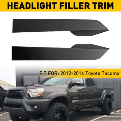 Juego de panel de ajuste de relleno de faros delanteros diestro y derecho para Toyota Tacoma 2012-2015 Foto 1 de 4