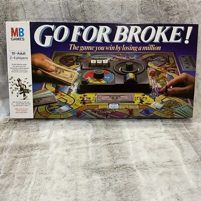 Vintage GO FOR BROKE! Board Game by MB Games 1985 - **Complete & VGC** - Image 1 of 4