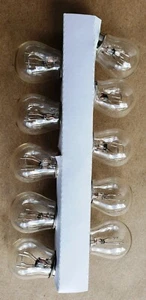10 pcs #1157(1034) Clear Bulb DUAL ELEMENT TAIL & BRAKE LIGHT BULBS OEM QUALITY - Picture 1 of 2