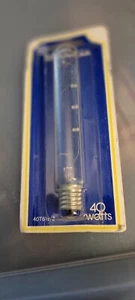 TUBULAR LIGHT BULB 40T6 1/2 2 FOR AQUARIUMS,CABINETS & APPLIANCES 40 WATTS - Picture 1 of 2