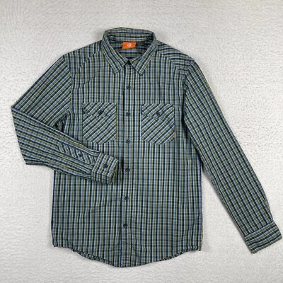 Merrell Shirt Mens Small Blue Plaid Outdoors Cabin Gorpcore Hiking Workwear Camp - Image 1 of 4