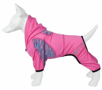 Pet Life 'Pawsterity' Quick-Dry w/ 4-Way Stretch Full Body Dog Hooded Tracksuit - Image 1 of 2