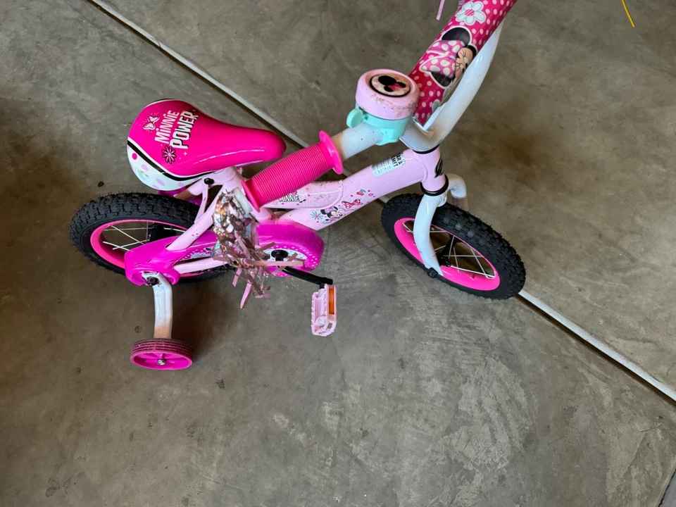 Mini Ratón Niños Rosa Bicicleta Para Niñas Con Hamlet A Juego   Foto 1 de 4