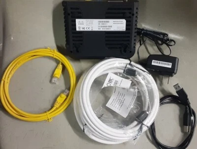 Cable módem CISCO ligeramente usado DPC3010 con fuente de alimentación/Ethernet/USB/cables coaxiales Foto 1 de 4