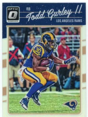 2016 Donruss Optic Silver Prizm Todd Gurley St. Louis Rams #53 - Image 1 of 2