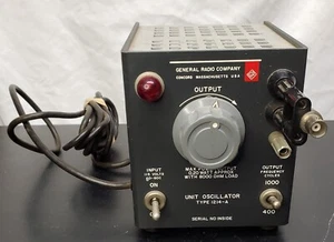 Vintage -General Radio Company -Unit Oscillator Type 1214-A -Un-Tested -Fires Up - Picture 1 of 7