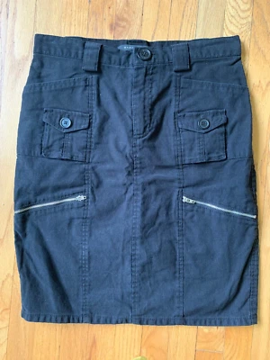 Marc Jacobs Falda Cremallera Algodón Negro Talla 6 2002 Y2K Usada en Excelente Condición! Foto 1 de 3