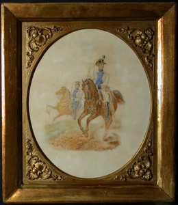 Hauschild - Österreichischer Ulanen-Offizier und Ulane ca.1800. - Bild 1 von 15