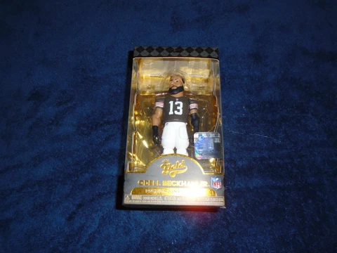 Funko NFL Gold Odell Beckham Jr, Premium Vinyl Figure, 2021 New in Box Cover