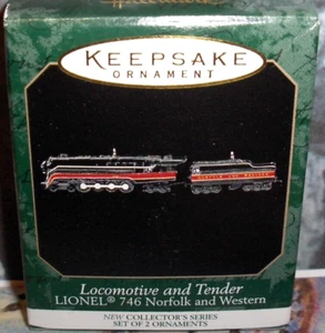 Lok/Tender`1999`Miniatur-Norfolk und Western Serie-Punze Ornament-NW - Bild 1 von 6