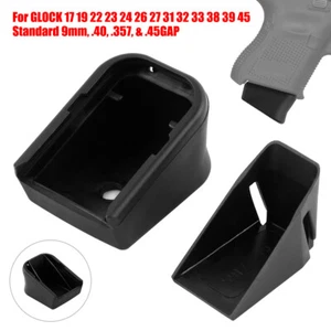2pcs Magazine Extension For GLOCK 17 19 22 23 24 26 27 31 32 33 38 39 45 - Picture 1 of 7