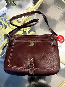 Style & Co Brown Crossbody Cargo Purse - NEW - Picture 1 of 4
