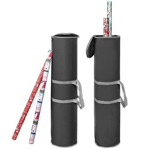 Wrapping Paper Storage Bag | Gift Wrap Holder Organizer | 2 Pack Store Up to ... - Picture 1 of 7