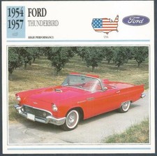 EDITO-SERVICE S A 1991 CLASSIC CARS-1954-1957-FORD THUNDERBIRD