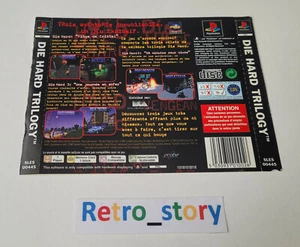 Sony Playstation PS1 - Die Hard Trilogy - Jaquette Arrière / Back Cover - Picture 1 of 3