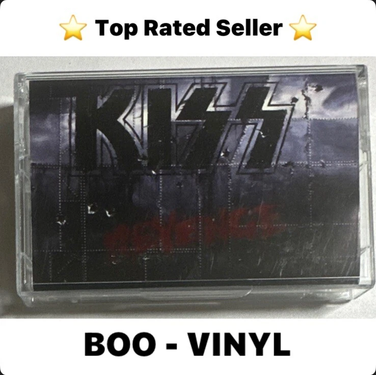 Kiss ~ Revenge ~ Cassette Tape Hard Rock EX / EX - Image 1 of 4