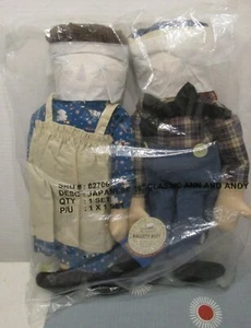16" Raggedy Ann & Andy Reproduction Volland Dolls BLUE DRESS - SEALED Japan - Picture 1 of 9