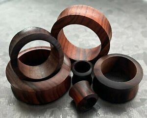PAIR Sono Wood Tunnels Organic Plugs Earlets Gauges Body Jewelry