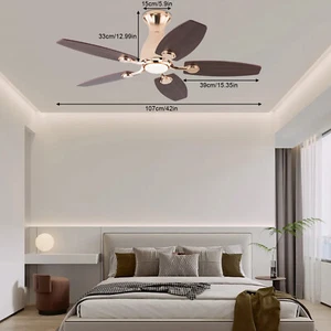 Ceiling Fan Chandelier, Ceiling Fan with Remote, Ceiling Fans with Lights - Picture 1 of 18
