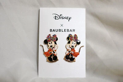 Disney x Baublebar Minnie Mouse Enamel Dangle Collectable Earrings (New) - Image 1 of 2