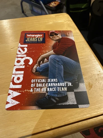 2006 Dale Earnhardt Jr Wrangler Jeans NASCAR CUP SERIES POSTCARD Cover