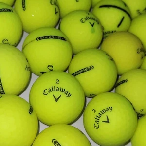12 pelotas de golf usadas súper rápidas Callaway amarillas mate - 3A grado de valor AAA - Imagen 1 de 4